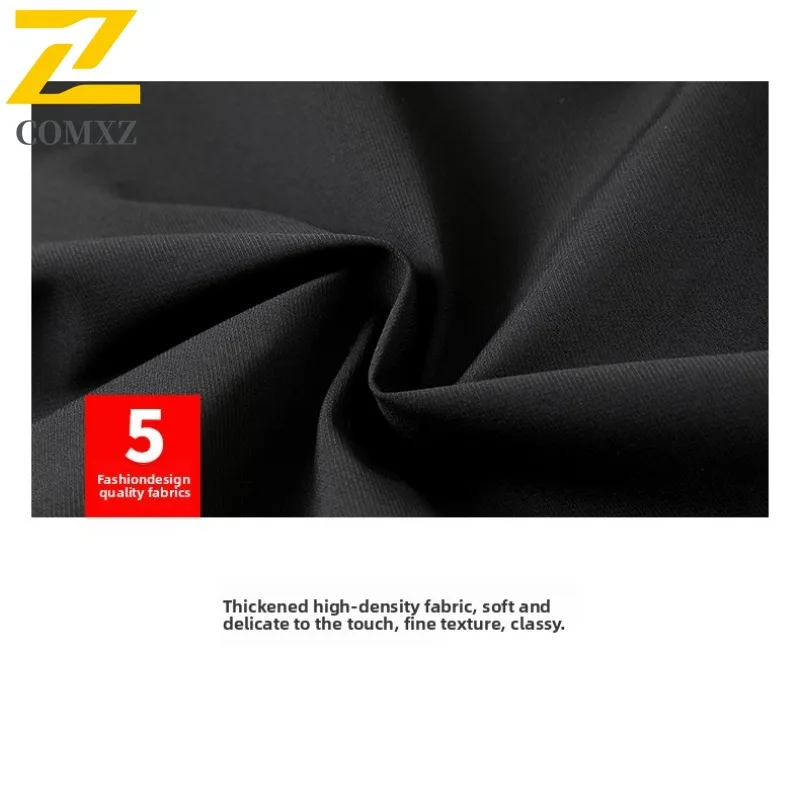 COMXZ Men Winter Jackets 2025 Brand Luxury Short Hooded Street Travel Cold Resistant Loose Snow Padded Jacket Thick Padding Coat