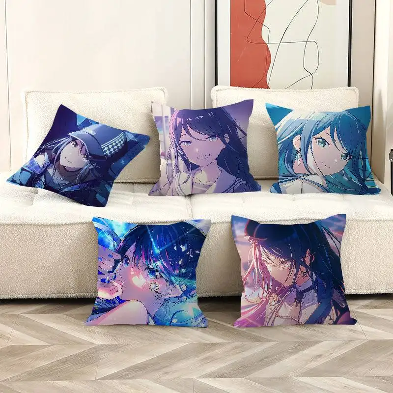 Leoneed Band Hoshino Ichika Personalized picture text home decorative pillows Household Gifts 45x45cm