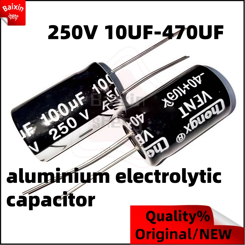 10 Uds 250V 100UF 220UF 10UF 470UF 16X25 18X30 8X12 22X35 20X25 condensadores electrolíticos de aluminio, múltiples series para elegir