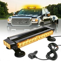 LED Strobe Light Bar Emergency Hazard Warning Safety Beacon Lights Work Light Bar 30 LED Vehicle Warning Light Waterproof