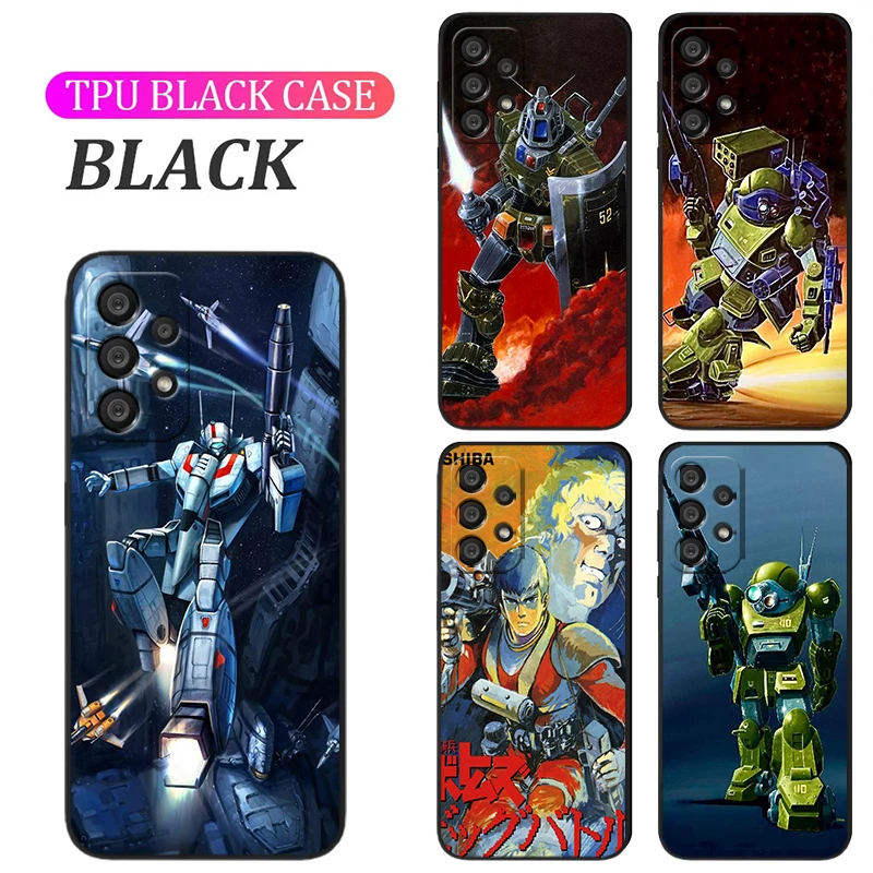 

Armored Trooper Votoms Phone Case For Samsung A73 A72 A71 A53 A52 A51 A42 A32 A23 A22 A21S A13 A12 Black Soft Cover