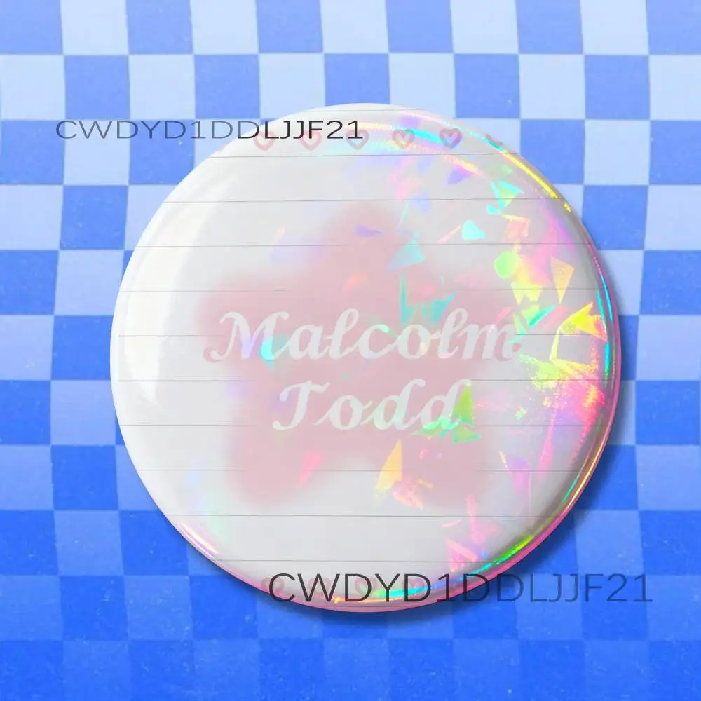 M-Malcolm Todd Sweet Boy Button Pins Weißblech-Broschen, kreatives Cartoon-Abzeichen für Rucksack- und Kleidungsdekoration – Detail 7