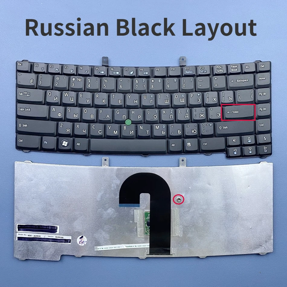 

Русская клавиатура для ноутбука Acer TM6410, TM6460, TM6490, TM6492, TRAVELMATE 6410, Русская раскладка