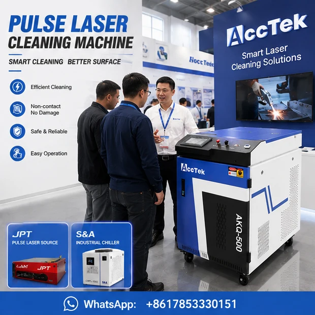 Pulse Laser Cleaning Machine Portable Handheld Rust Removal Paint Wood Metal Surface Cleaner