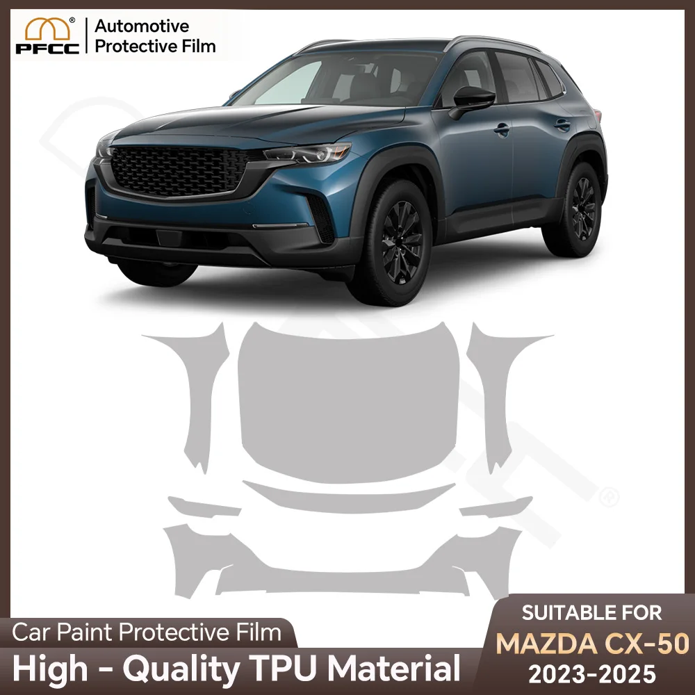 

For Mazda CX50 CX-50 2023-2025 TPU Paint Protection Film Clear Bra Car Body Anti-Scratch Pre-cut PPF Invisible Resistant Cover