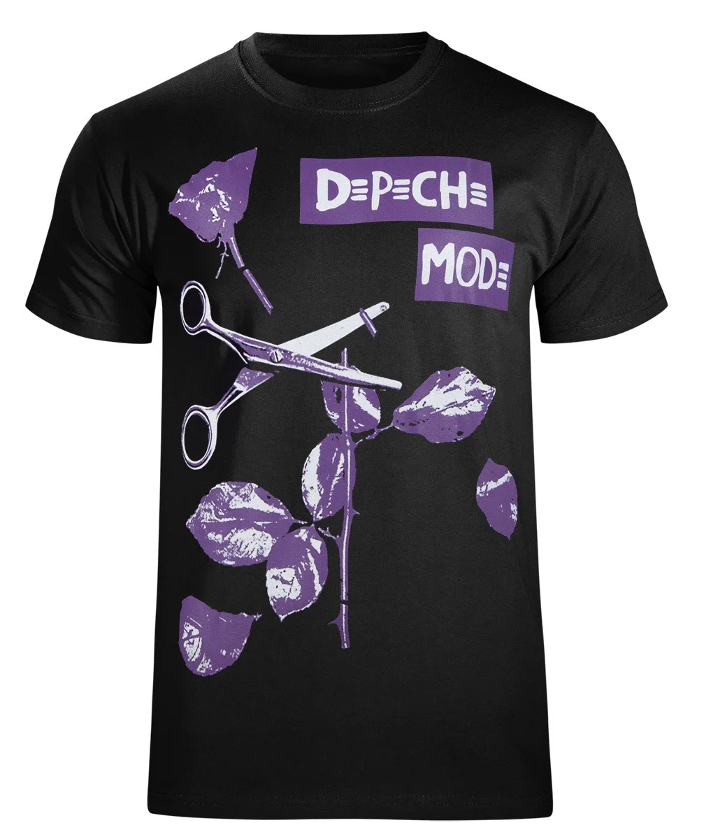 

DEPECHE MODE VIOLATOR VIOLET T-Shirt Men's and Women's Short Sleeve Vintage Band Tops Brand T-shirt Summer Oversize Clothing