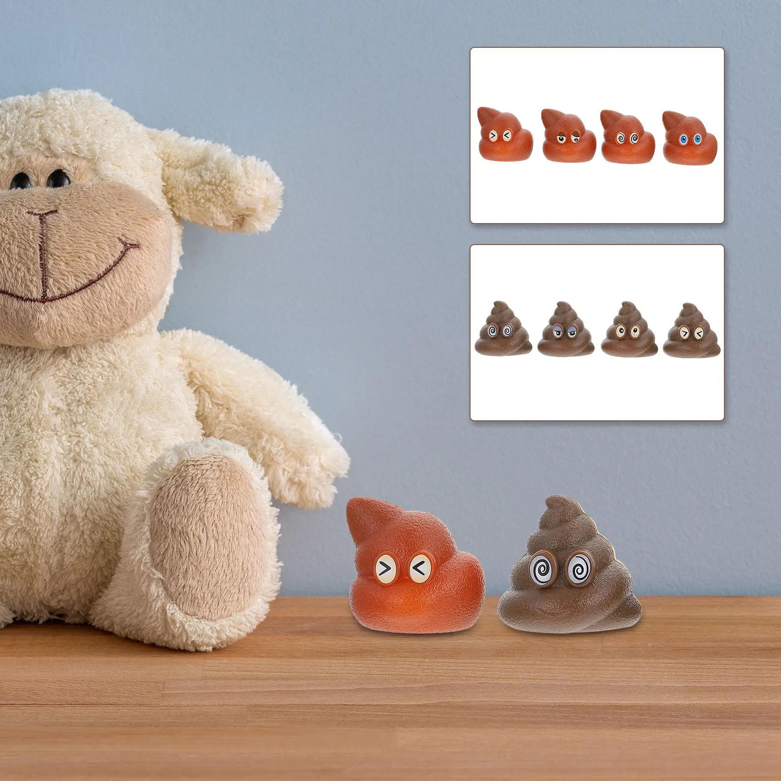 

40Pcs Poo Shape Party Game Prank Throwing Playthings Funny Tossing Game Supplies Kids Poo Shape Toy Over Head Tossing Plaything