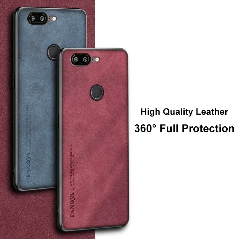 Luxury Leather Case For OnePlus 5 5T Back Cover Matte Silicone Protection Phone Case For OnePlus 5T One Plus 5 T OnePlus5 Coque