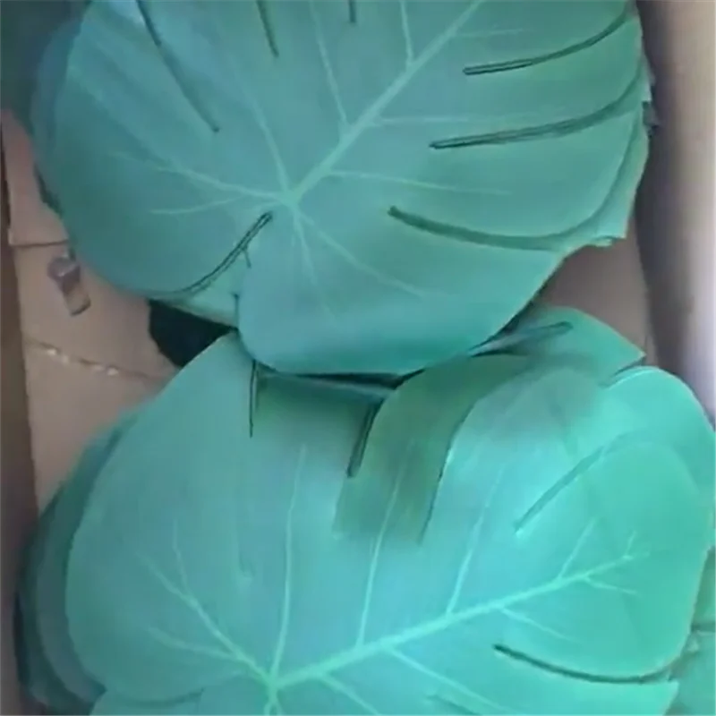 

Artificial palm leaf, turtle back, jungle, beach theme, party, flower arrangement, accessories, cup mat, 12PCs