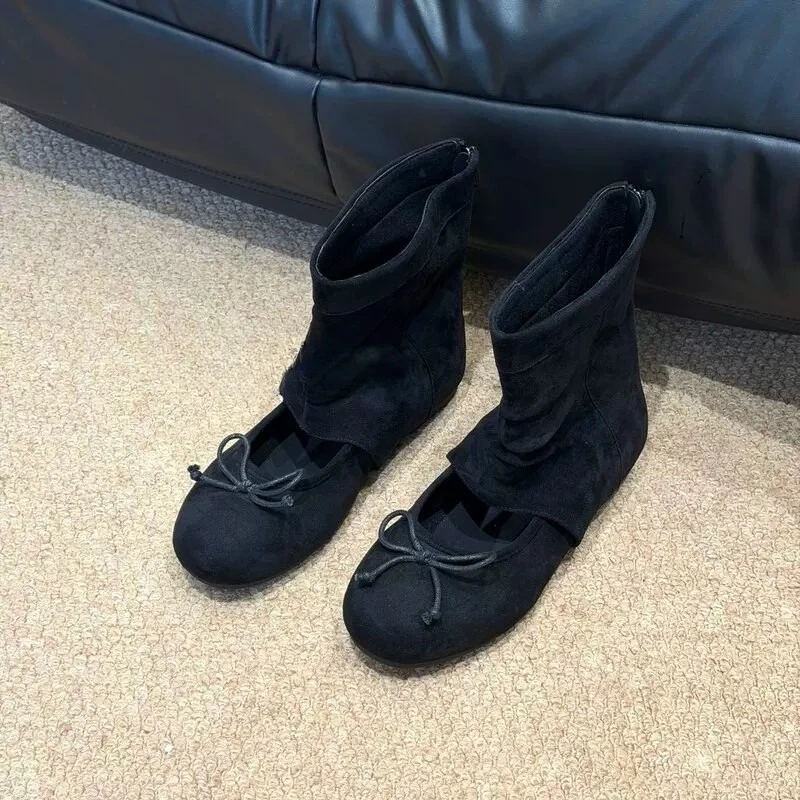 Women's Flat Shoes 2026 Summer New Bow Pile Hollow Sandals view 4