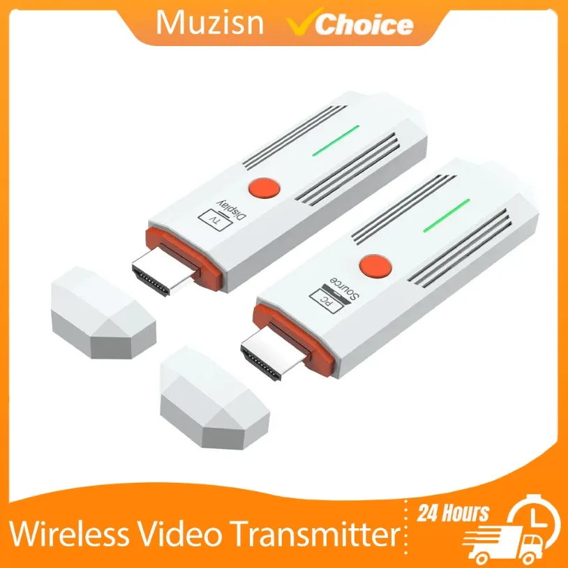 

1080P 50M HDMI-совместимый беспроводной видеопередатчик и комплект приемника TV Stick Dongle адаптер для ТВ-приставки монитора проектора ПК