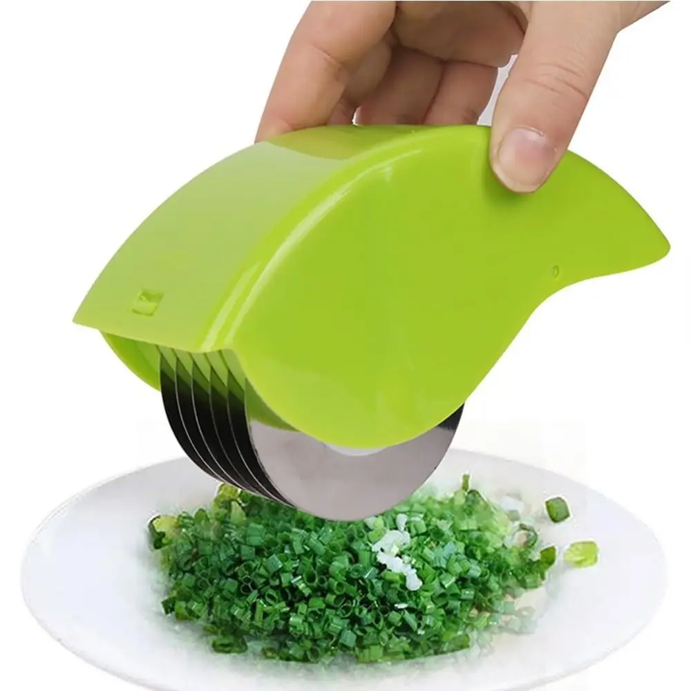 Multifunctional Parsley Chopper Roller Stainless Steel Comfortable Handle Herb Roller Mincer Home Kitchen Tools Vegetable