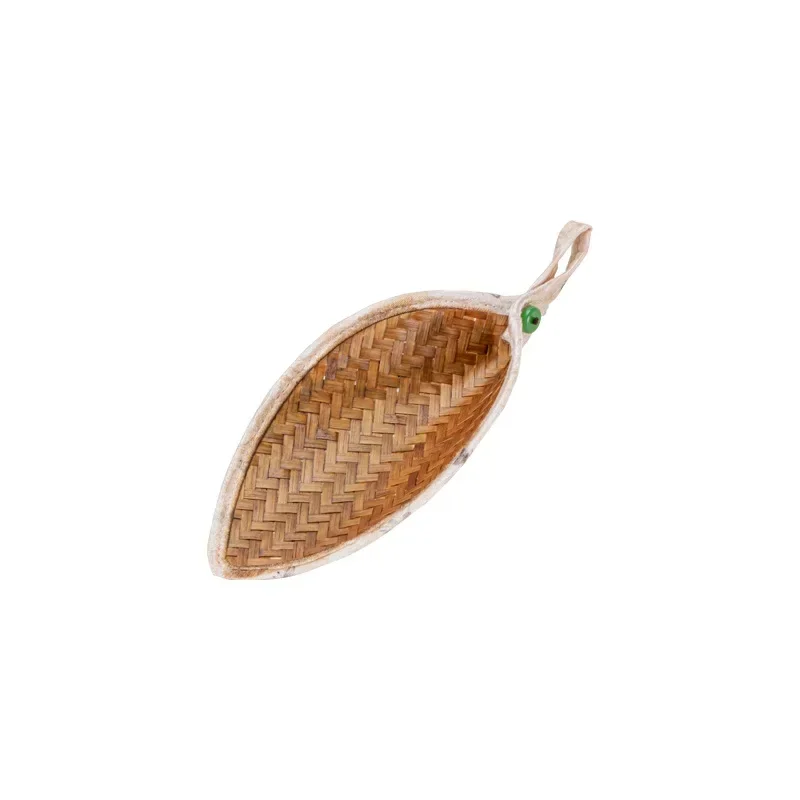Hand Woven Bamboo Tea Scoop, Tea Pick Tea Shovel, Retro Tea Holder for Dry Tea Leaf Display, Tea Funnel Tea Strainer - view 5
