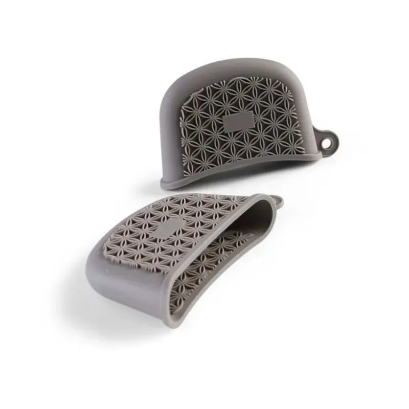 Thickened Silicone Pan Handle Cover Heat Insulation Pot Ear Clip Steamer Casserole Pan Handle Holder Non-slip Kitchen Gadgets