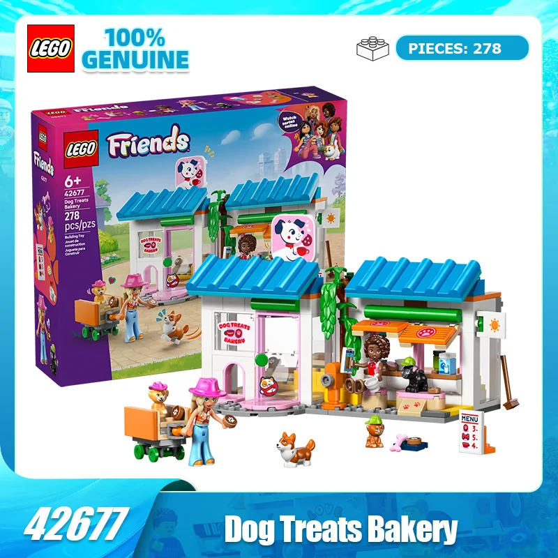 

LEGO строительные блоки для хороших друзей 42677, магазин закусок для милых собак, детские игрушки для девочек, подарок на день рождения