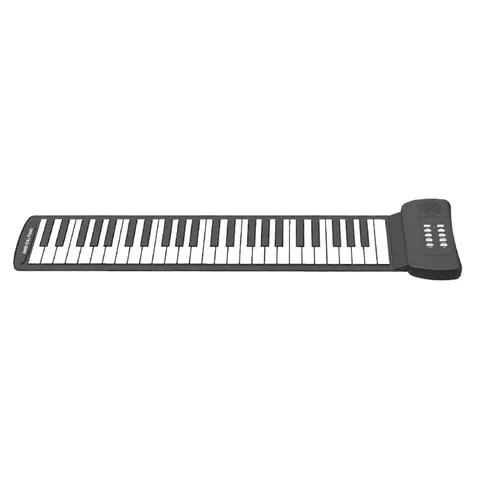Roll Up Piano with Built in Speaker 16 Tones 6 Demos Supports Recording Sustain Headphone Jack Silent Hand Roll Foldable Piano