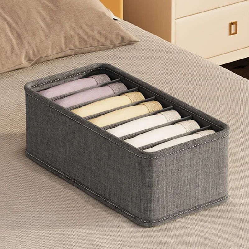 다크 그레이 속옷 보관 박스, 양말 속옷 보관 서랍 분할, 다기능 가정용 정리 옷장 분류