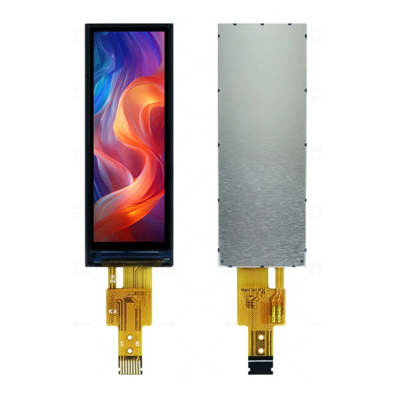 1.68 Inch Bar Type TFT LCD Display, 142x428 Resolution, NV3007 Driver, 4-Line SPI, 8-Pin Plug-in Color Screen LCD Module