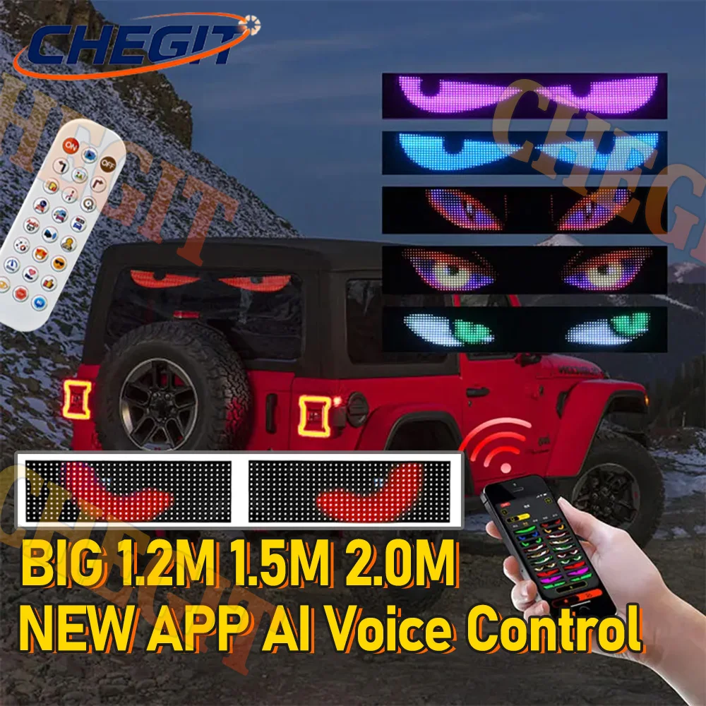 

Приложение AI Voice 2M БОЛЬШОЙ Автомобильный светодиодный гибкий экран Анимация Распределительная матрица Пиксельная панель RGB Узор Граффити Прокрутка текста Бар отеля