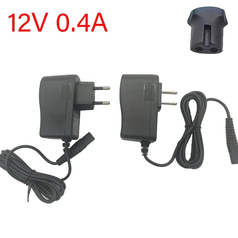 For Braun Shaver 12V 0.4A 2 Hole EU/US Wall Plug AC Power Adapter Charger 190 199 1775 330 340 4775 4745 5412 720 979 9565