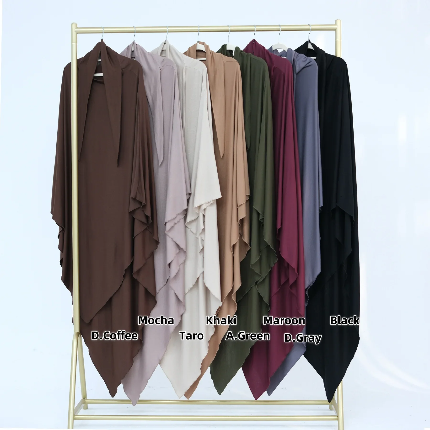 Modal Cotton Extra Long Khimar Hijab Scarf Muslim Prayer Clothes Islamic Jilbab Khimars for Women Abaya Hijabs Niqab Ramadan Eid