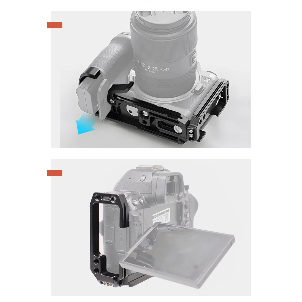 Kamerakäfig für Nikon ZR Z5/Z6/Z7/Z6II/Z7II Kamera-Videorig aus Aluminiumlegierung mit L-Platte zum Schutz der Kameras – Detail 34