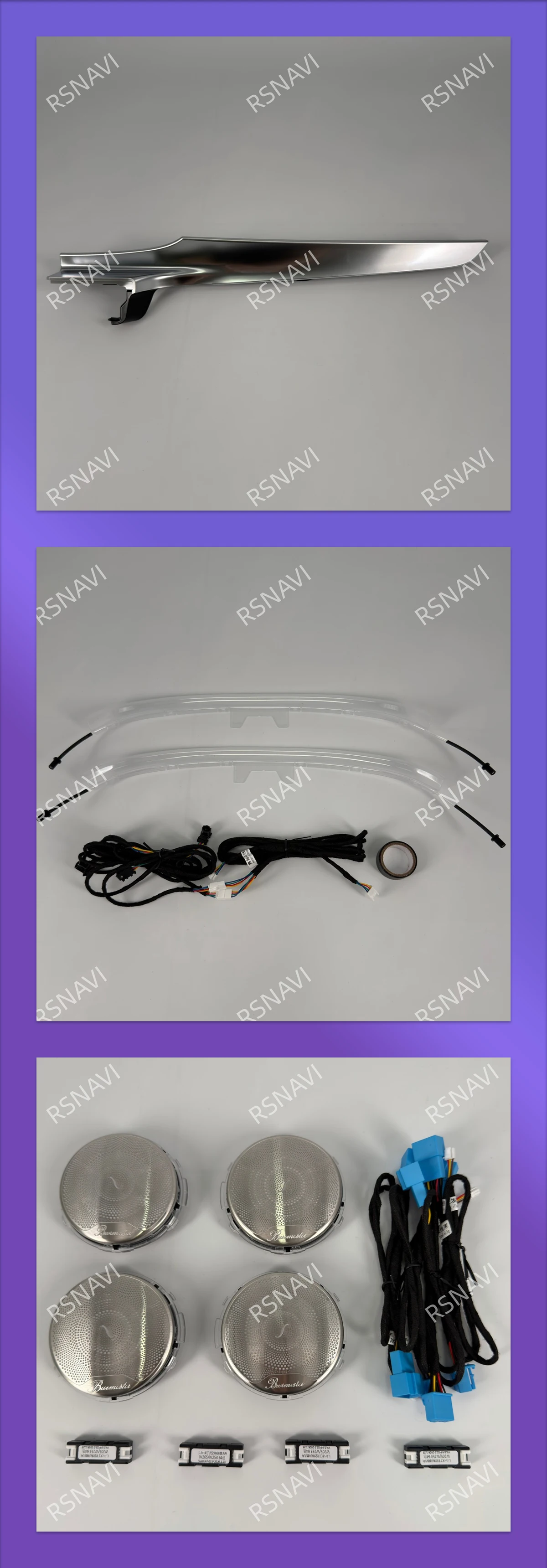 Für Benz C GLC Klasse Coupé W205 X253 C43 C63 2015-2021 3/12/64 Farben LED Ambientebeleuchtung Turbinen-Auslassdüse Auto-Zubehör – Detail 3