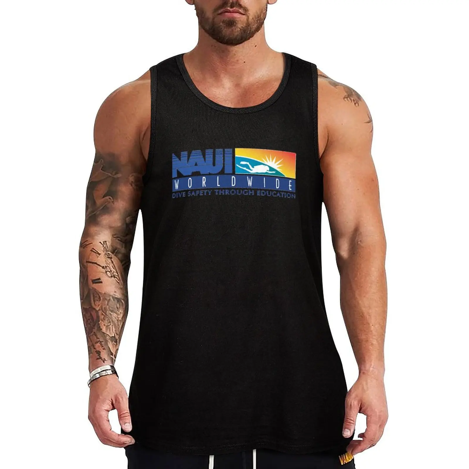 

NAUI The Difinition of Diving Tank Top man sexycostume man vest summer clothes mens gym clothes