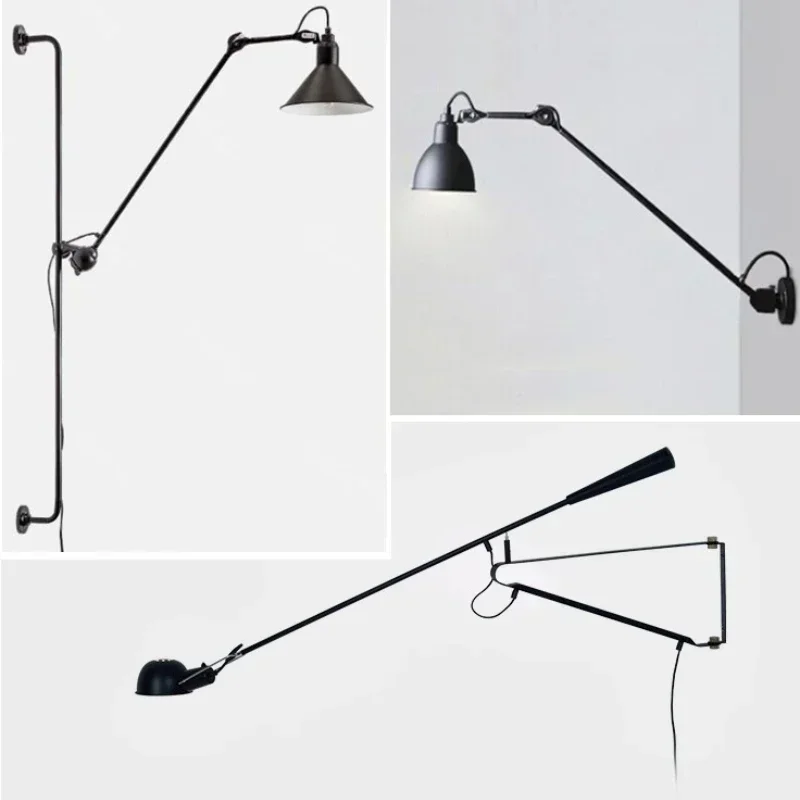 Hot Sale Wall Lamp Modern Designer Home Indoor Decor Long Arm Rotatable Wall Light Fixture for Bedroom/Living Room/Study Room