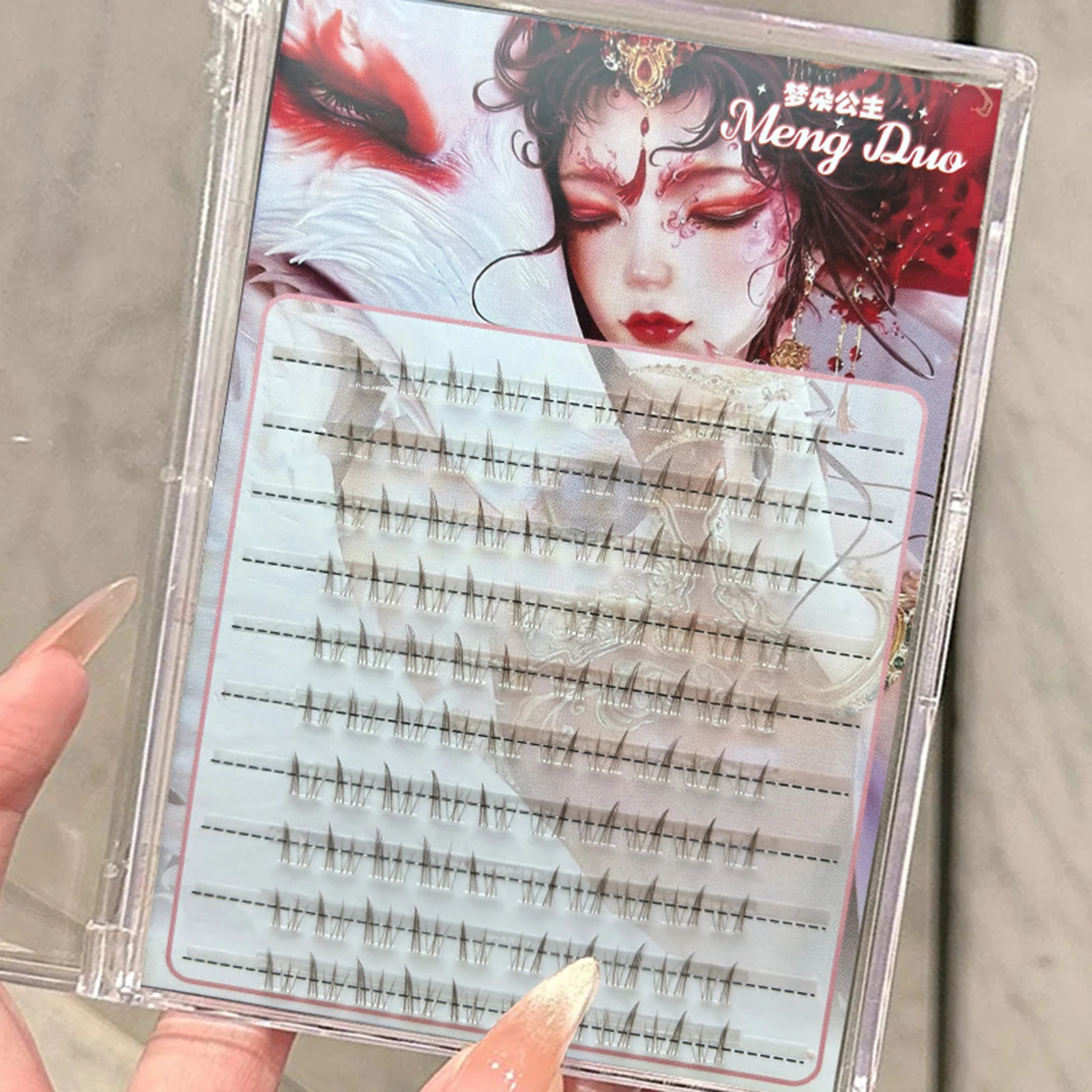 Brown Bottom Lash extenstion Natural Transparent Invisible Band False Eyelashes for Daily Makeup 4-7mm Mixed Lengths lashes