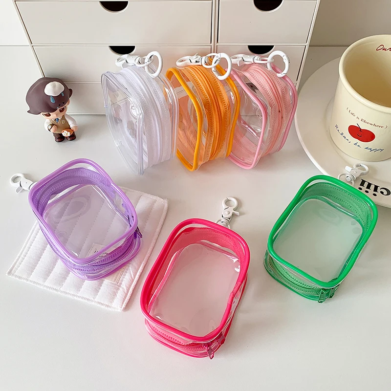 Multicolor Clear Outdoor Bag Toy Transparent Bag Decoration Mystery Box Doll Display Box PVC Mini Organizer Box Wallet