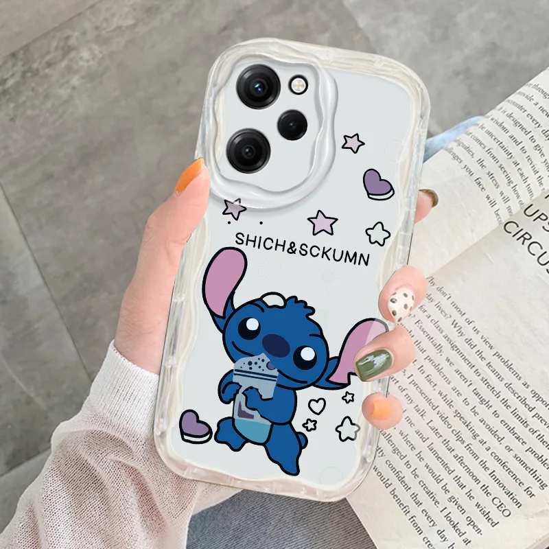 Disney Angel Stitch Cream Phone Case For OPPO A 98 95 94 93 92 79 78 76 72 60 58 57 55 54 53 52 38 S 2020 Funda Soft Shell Cover