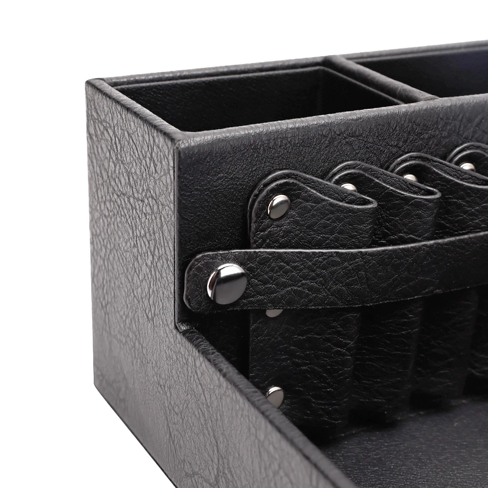 Salon Hairdressing Barbershop Scissors Stand Case Hairdresser Tools High-Capacity Barber Storage Box Organizer Comb Clips Holder