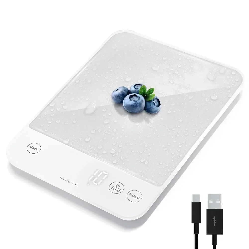 

# Hot Food Kitchen Scale , Digital Scale Weight Grams And Oz, Waterproof, Type-C Rechargeable, 304 Stainless Steel