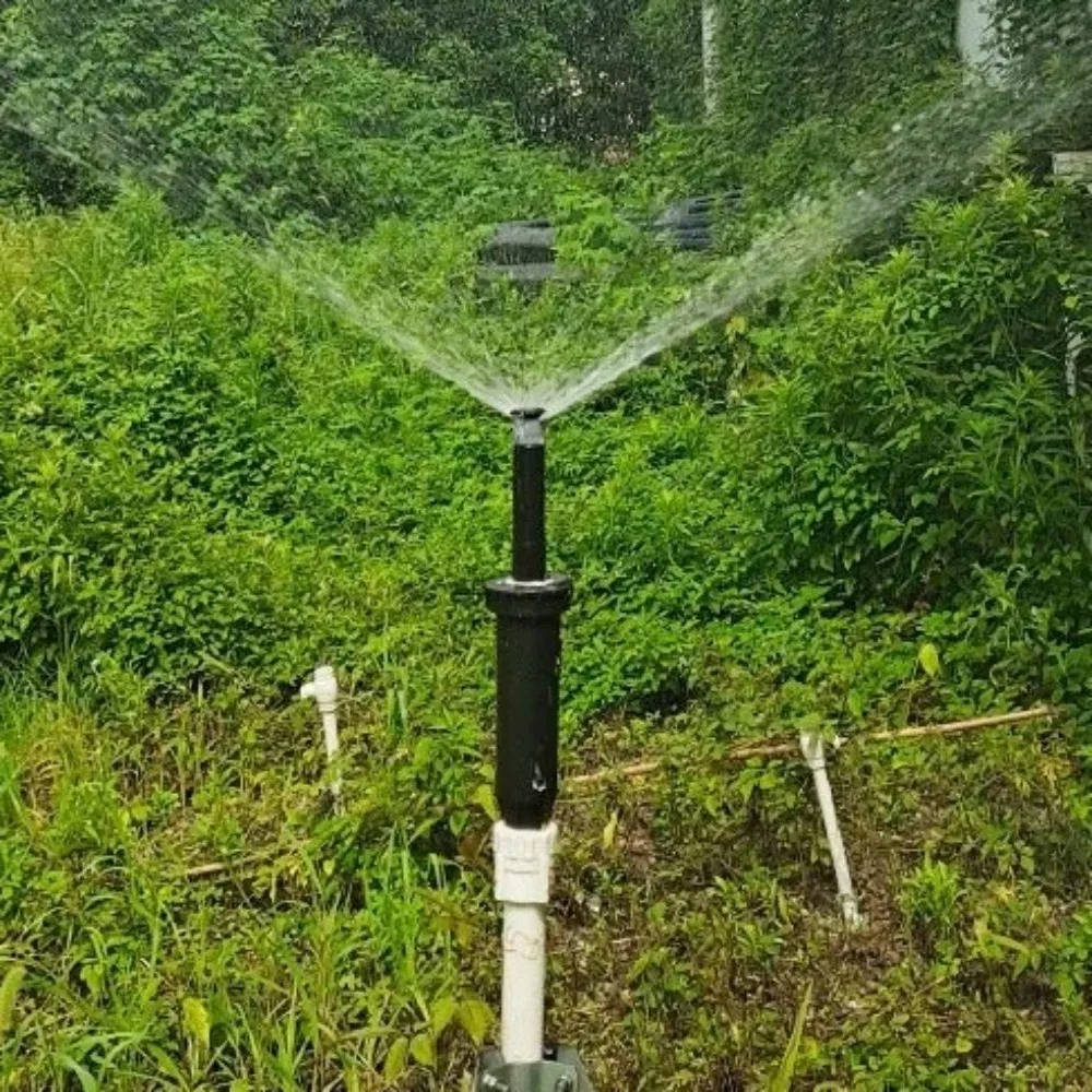 Adjustable 360 Degree Retractable Sprinkler Nozzle Automatic Lifting Anti-Rust Underground Lawn Sprinkler 1/2 Inch Female Thread