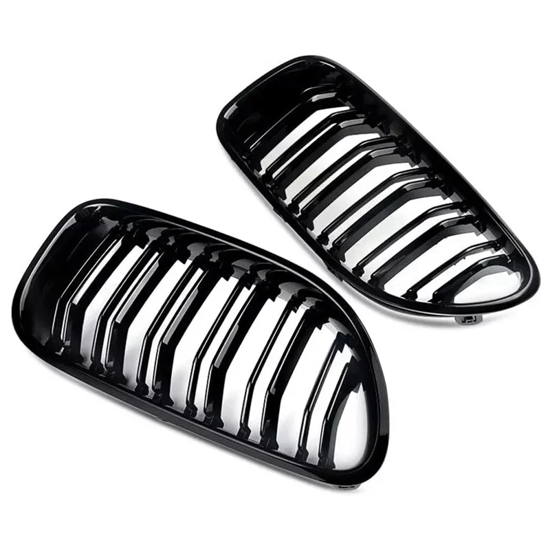 

Stable-Car Front Kidney Double Line Grille Sport Grill Replacement For BMW F06 F12 F13 M6 650I 640I 2012-2018 Glossy Black