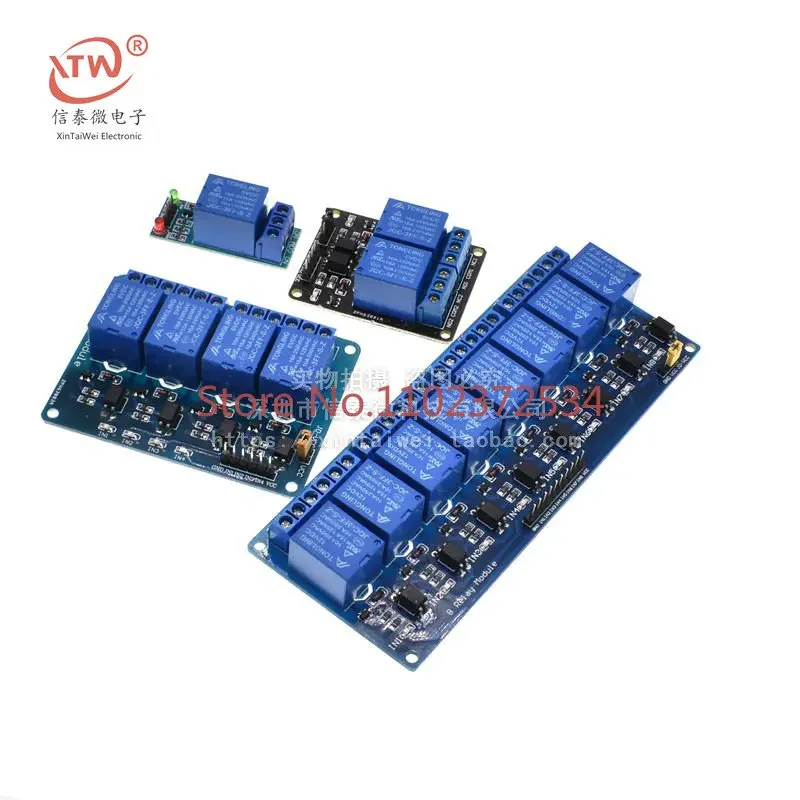 50 pieces 1 2 4 6 8-way 5V12V24V relay module with optocoupler isolation low-level trigger development board