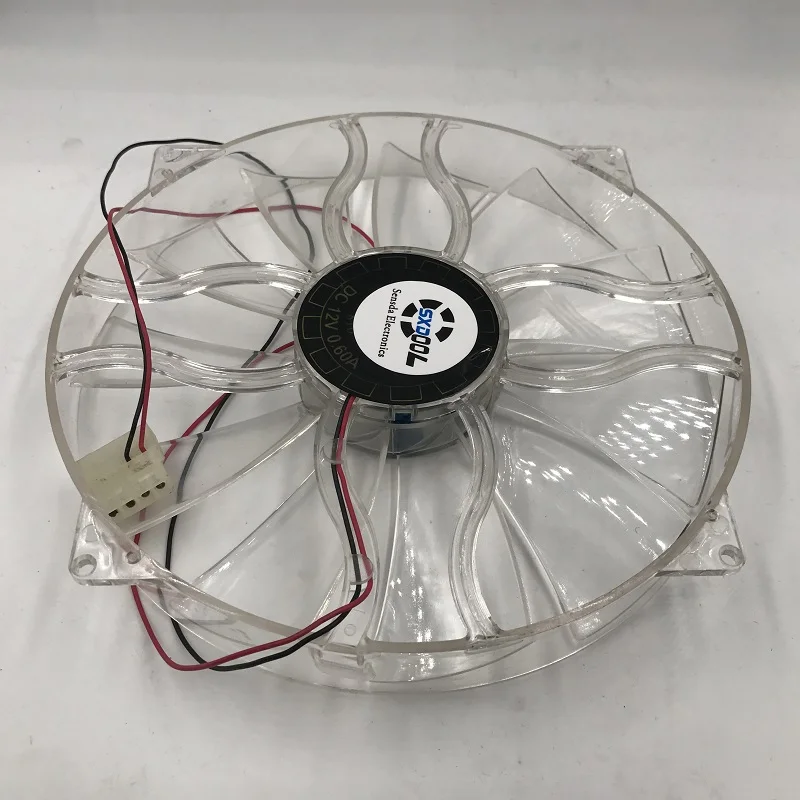 New GP D22SL-12H 12V 0.6A 22cm chassis fan Quiet side of the chassis big fan 22cm diameter