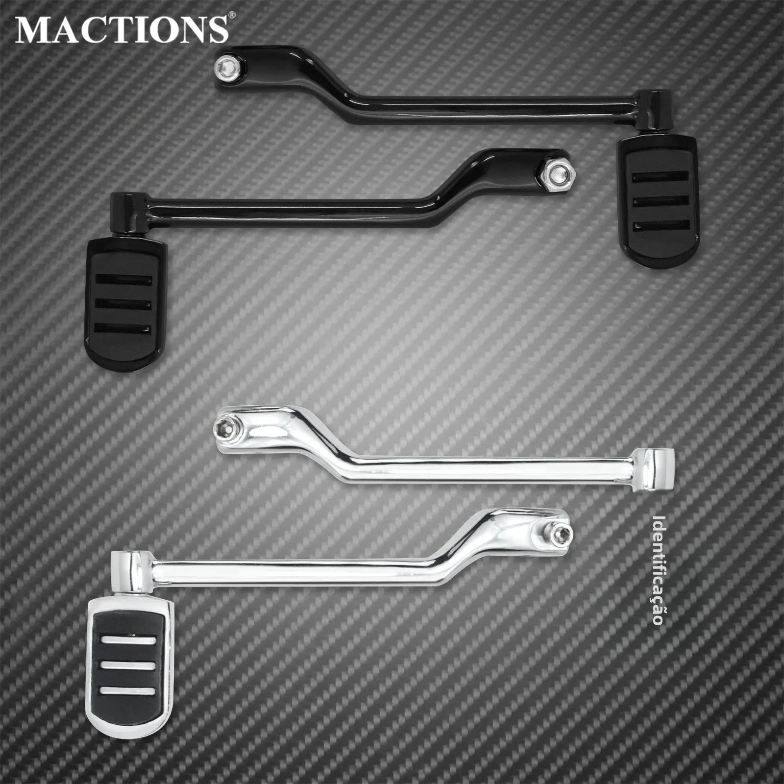 Alavanca de mudança de calcanhar para motocicleta, 2 peças, alavancas traseiras com pedais de mudança para harley softail fat boy touring road glide trike