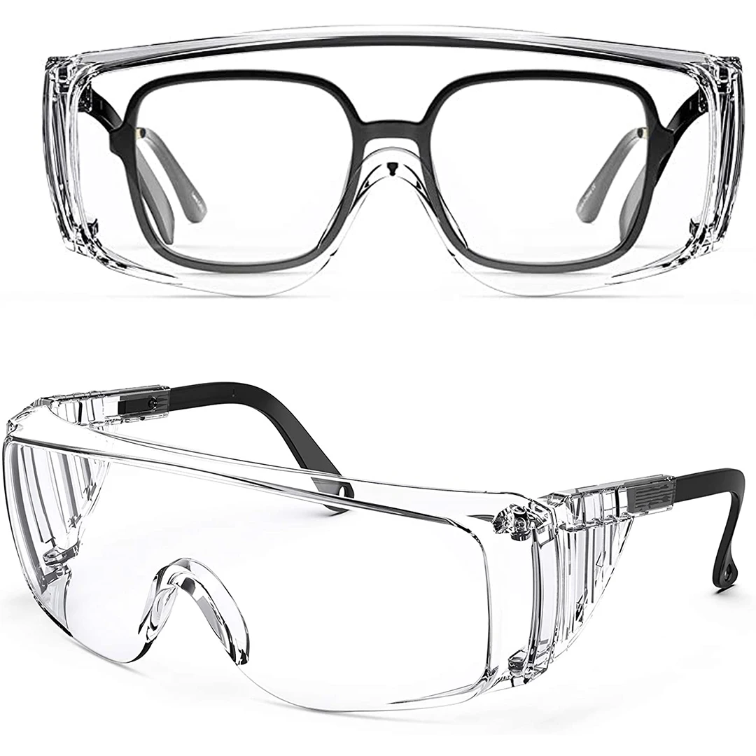 Verstellbare Antibeschlag-Schutzbrille - Transparent, Geeignet für Männer und Frauen