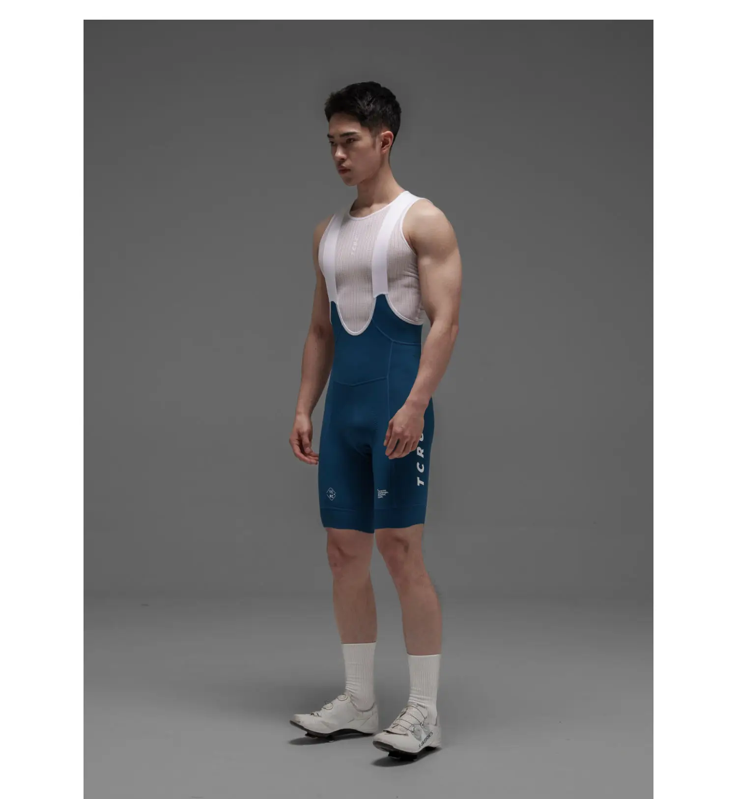 TCRC Italy Elastic Interface Padded Cycling Bibs Men's Bicycle Shorts 7 Hours Riding Short Bibs High Elastic Tight MTB Clothing