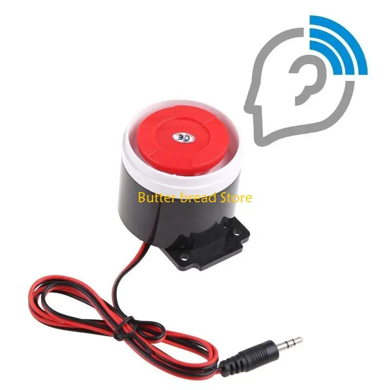 W89C متعددة الوظائف لـ 12V سلكية SOUN MINI SOUND تحذير الإنذار الجرس 120DB للشركة أمن الجدار MOUNTE