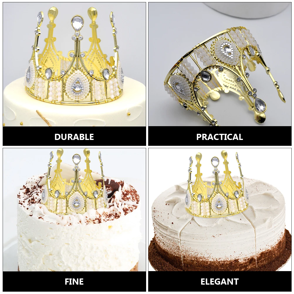 

2pcs Queen Birthday Ornament Premium Party Supplies Material Wedding Cake Decoration Party Supplies Cake Decor