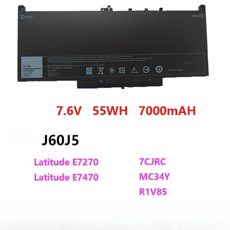 Long Endurance Notebook Replacement Battery For Dell Latitude E7270 E7470 J60J5 MC34Y R1V85