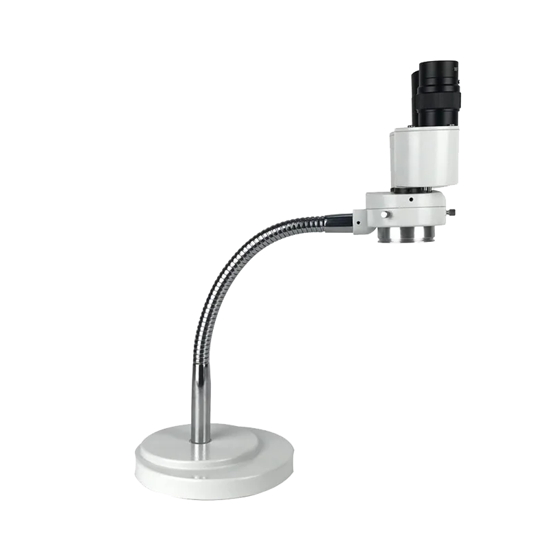 2022 High Quality RX-6D Dental Lab 8X Binocular Stereo Microscope Adjustable Hose with LED Ring Light