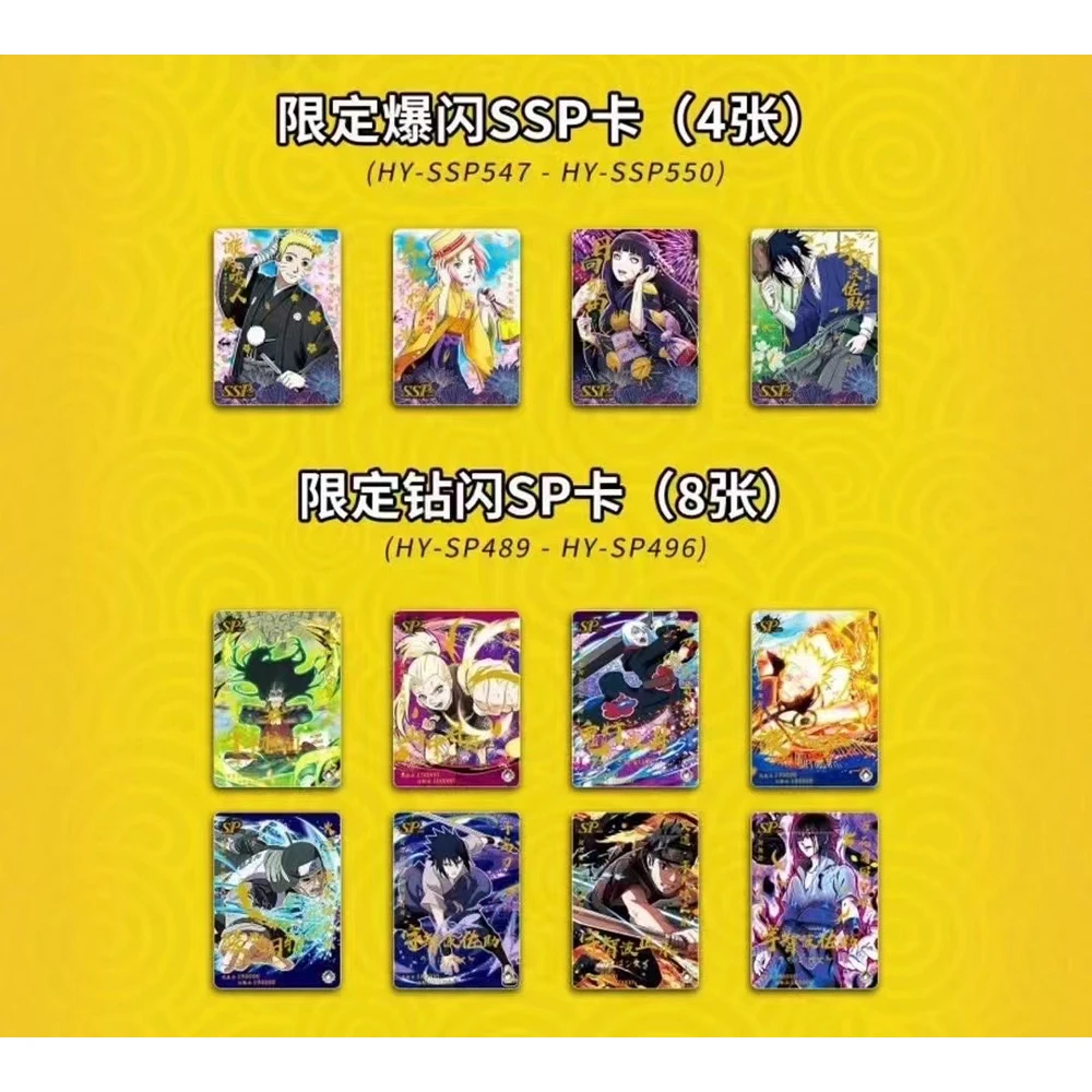 wholesale Little dinosaur series Original Naruto Cards Uzumaki Sasuke Ninja Game Collection Rare Children Christmas toy Gift