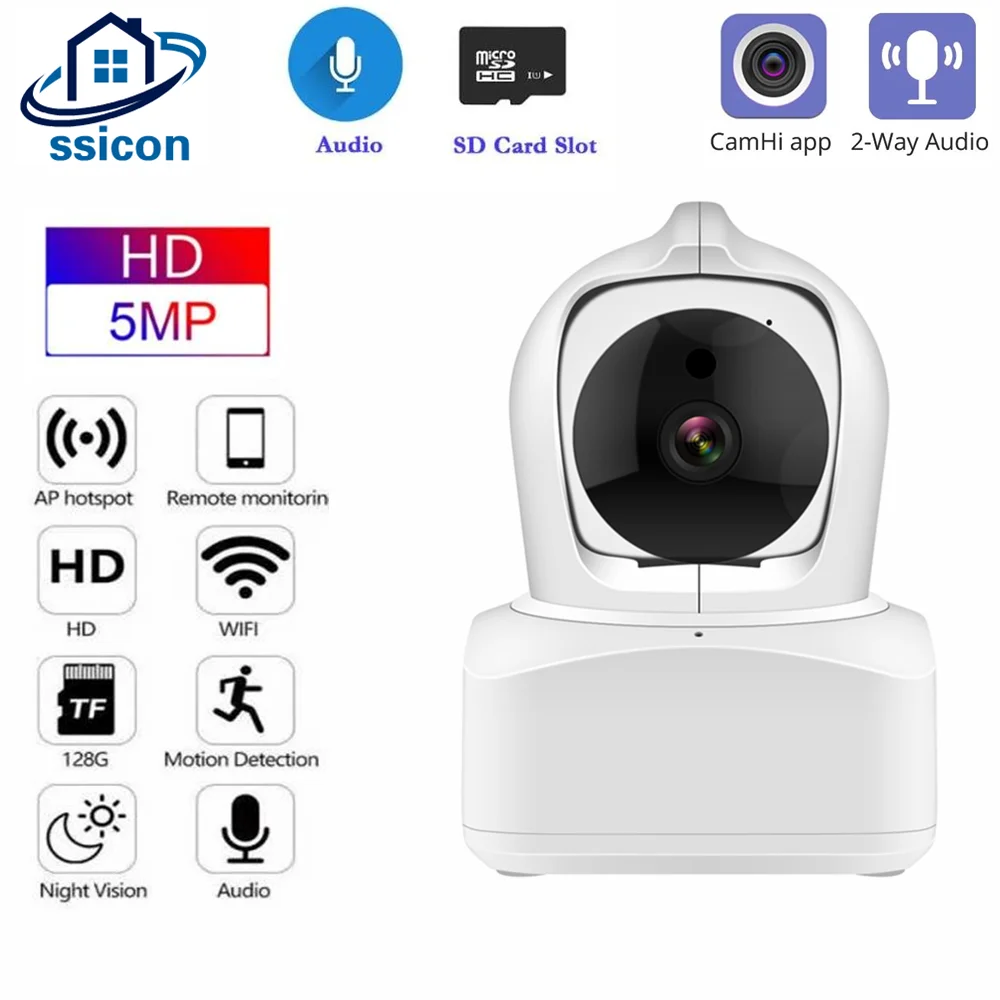 camhi wifi indoor cctv camera duas maneiras de audio protecao de seguranca sem fio smart home velocidade dome 5mp 01