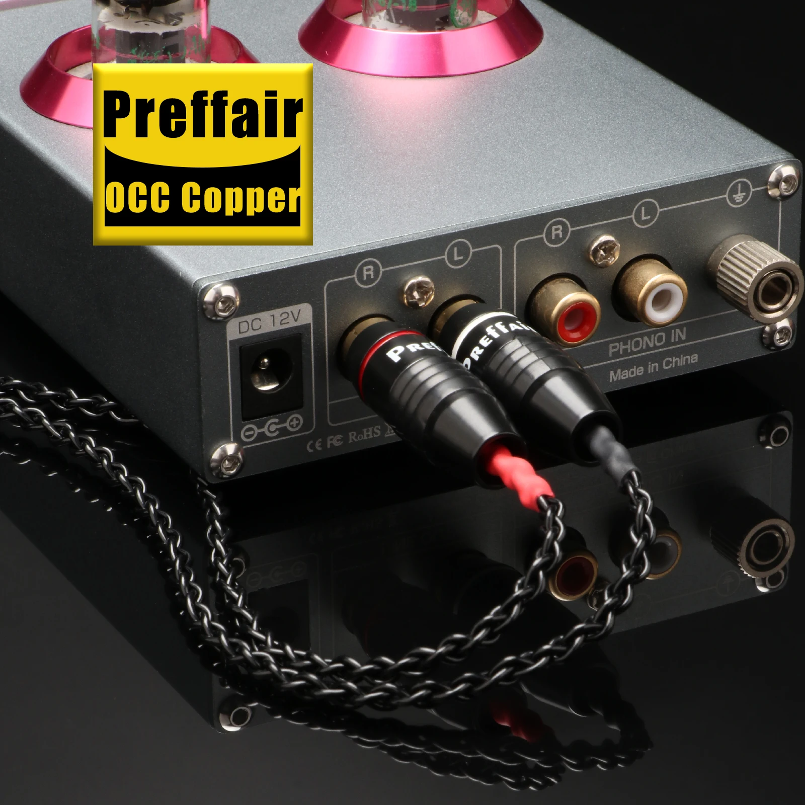Preffair 2,5/4,4/6,35 mm/4-poliges XLR-auf-2-RCA-Stecker-Splitter-Audiokabel E516 OCC versilbertes Kabel für Ipad/Player/DAC – Detail 2