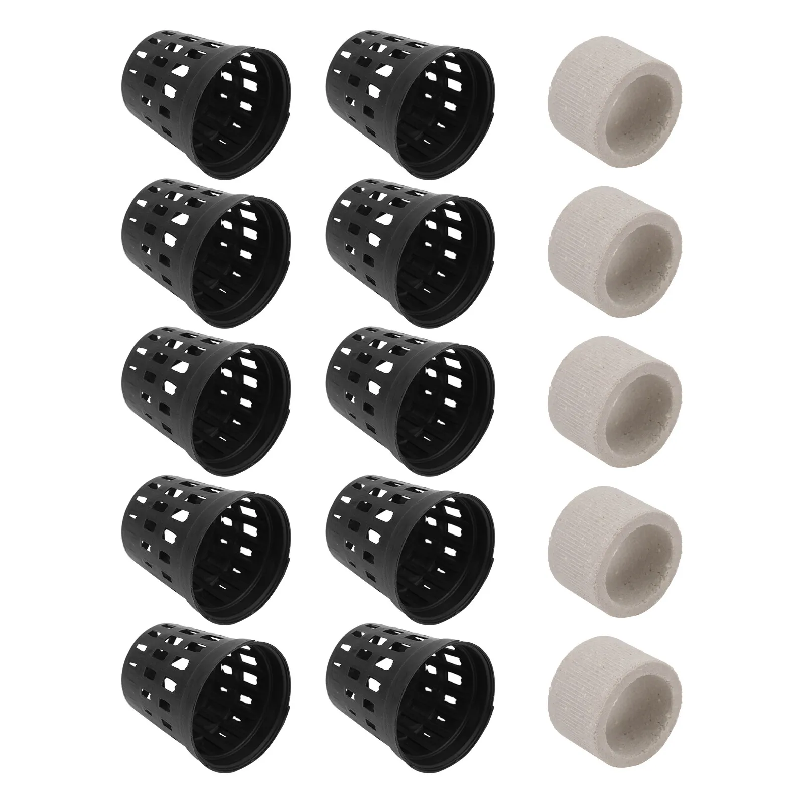 15Pcs Water Plant Holder Set 5 Breathing Rings 10 Planting Cups Easy Use Aquarium Water Plant Fixing Ring Fish Tank Accessory