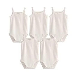 Pagliaccetti senza maniche in cotone per bambini Vestiti per 0-12-36M Neonate Bambini Tute intere per bambini Vestito estivo per bambini 2023